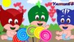 Pj Masks Bad Baby with Tantrum and Crying for Lollipops Little Babies Gekko Catboy Learn Colors