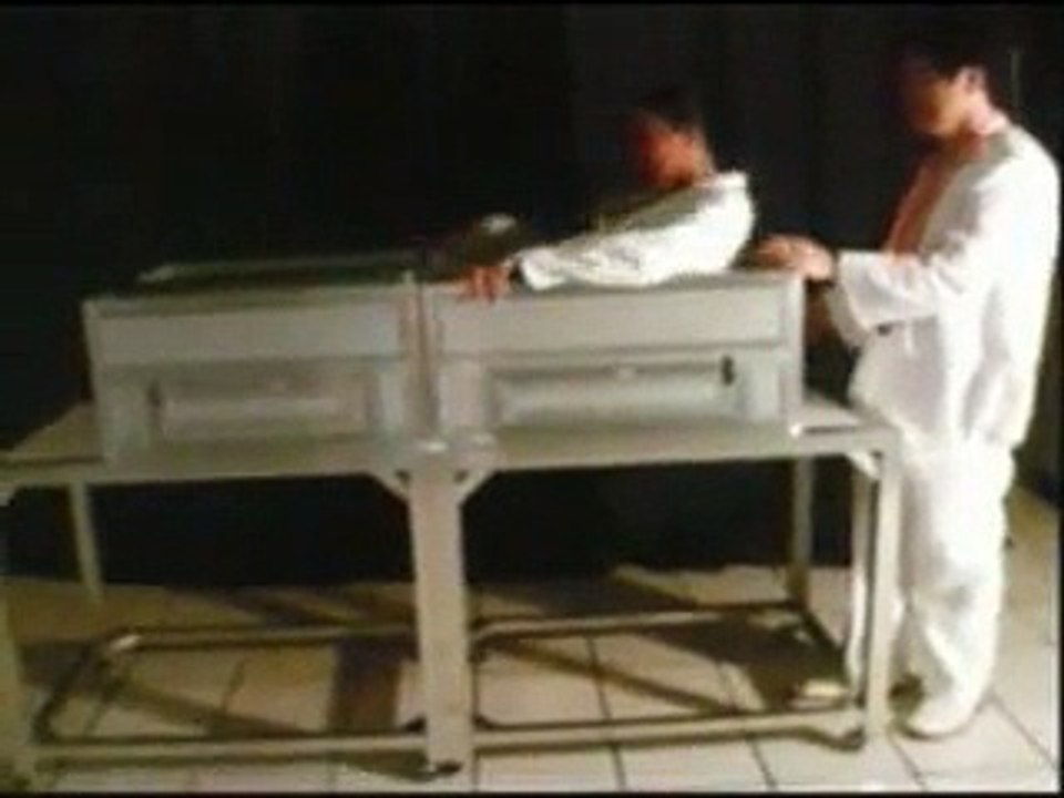 Sawing a woman in half by Dr. GERTES