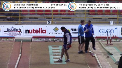 Second tour, premier tir de précision, Club Elite Masculin J4, Saint-Vulbas contre Aix-les-Bains, novembre 2017