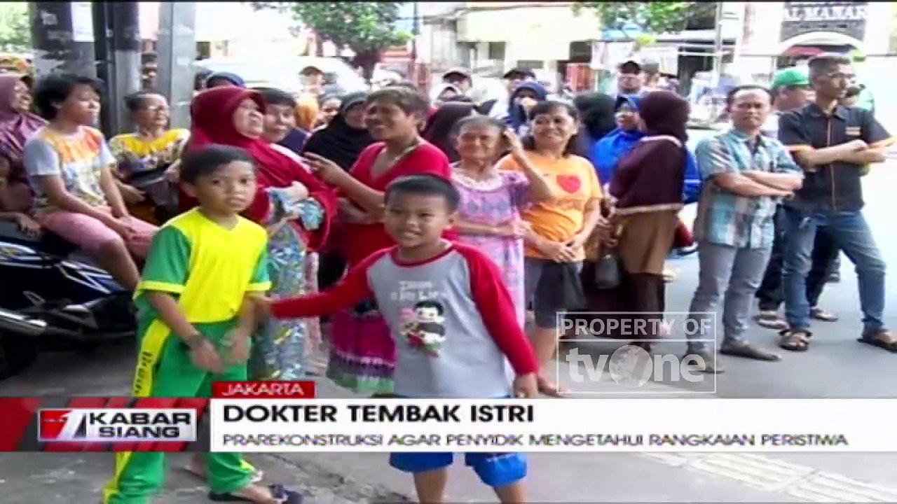Polisi Pra-rekonstruksi Penembakan Dokter Letty