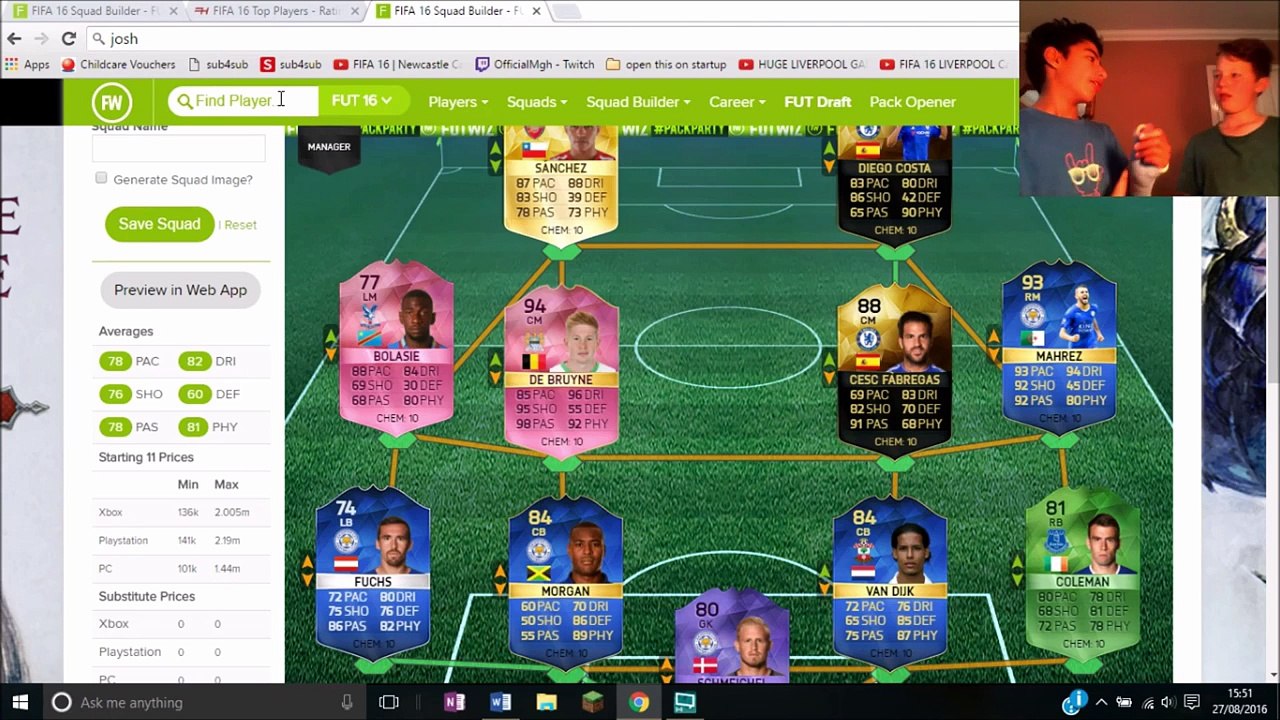 SQUAD BUILDING CHALLENGES MEDIUM - W/JOSH