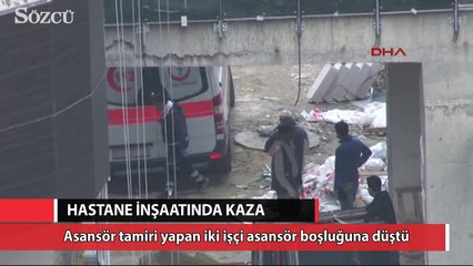 Seyrantepe’de hastane inşaatında kaza
