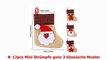 Aytai 12 Mini Weihnachten Strümpfe Geschenk 3D Santa Claus Schneemann Rentier Weihnachts