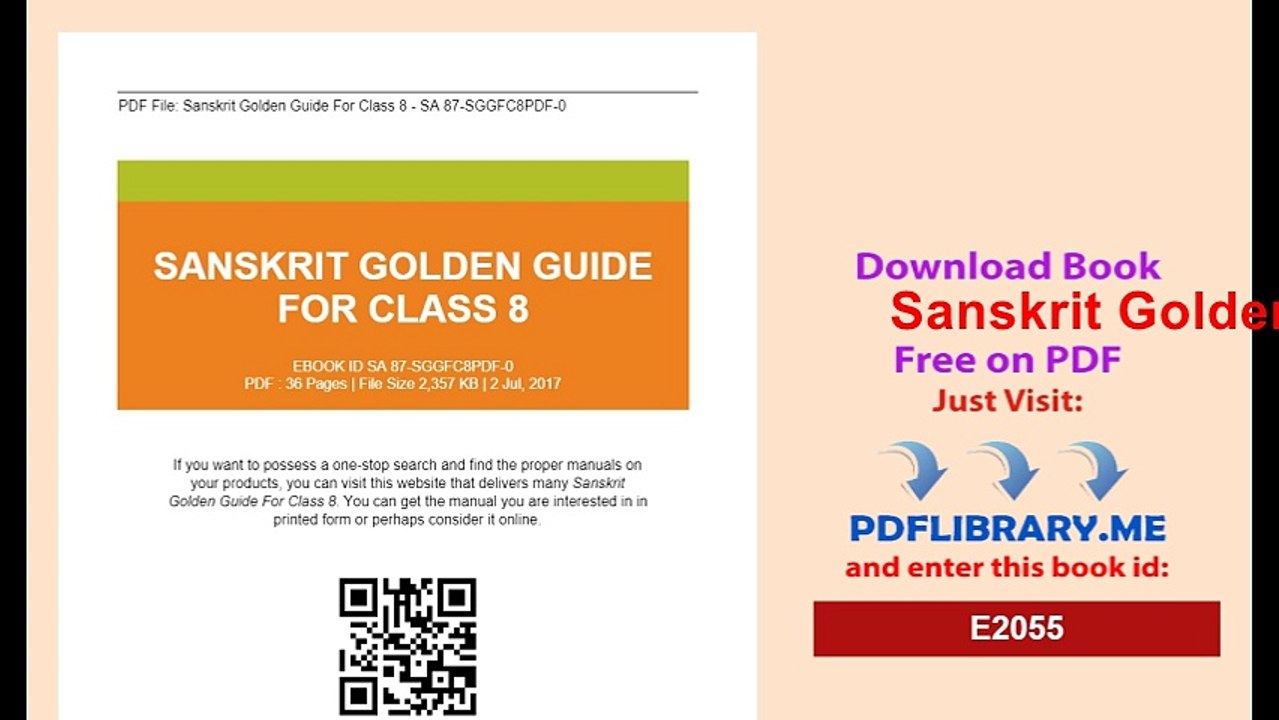 Sanskrit Golden Guide For Class 8