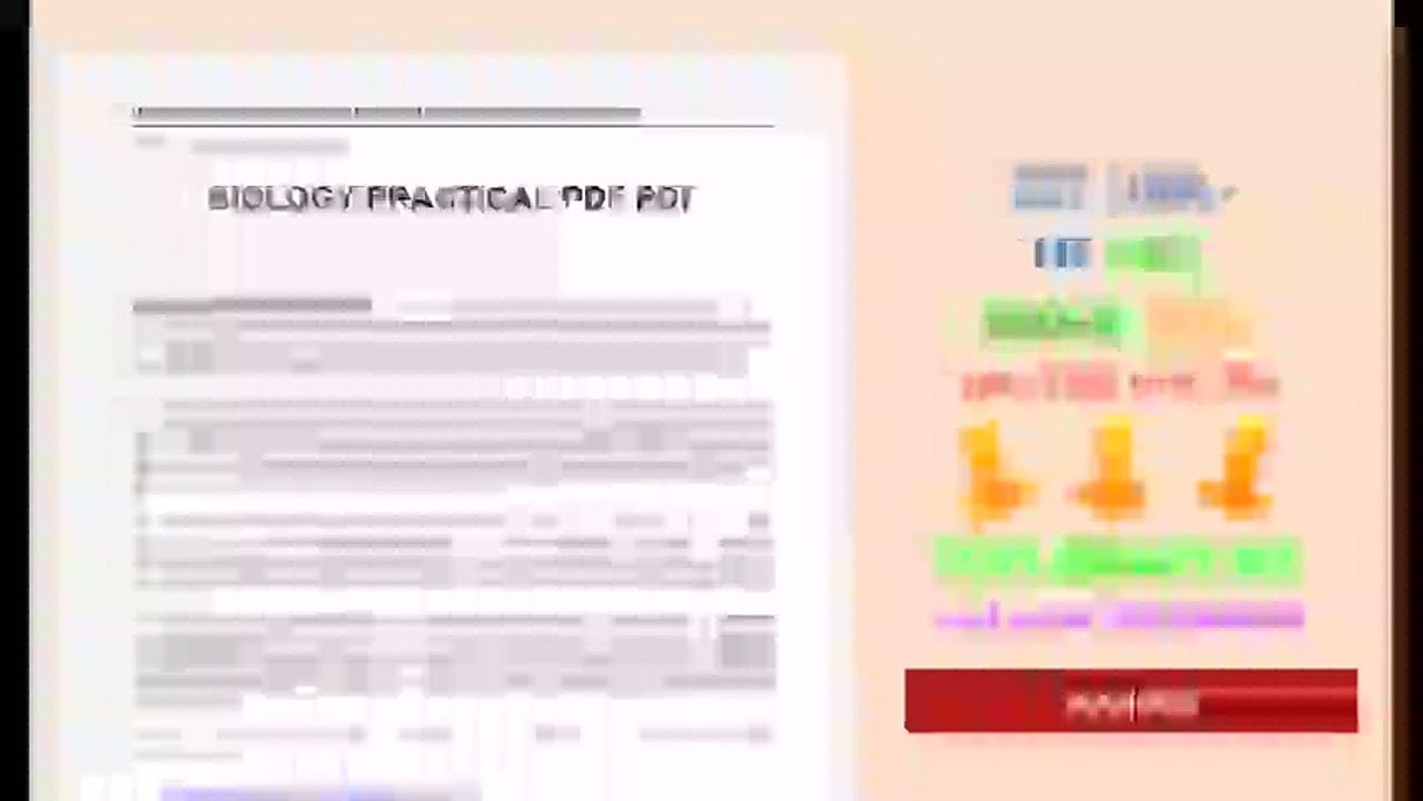 Biology Practical Pdf