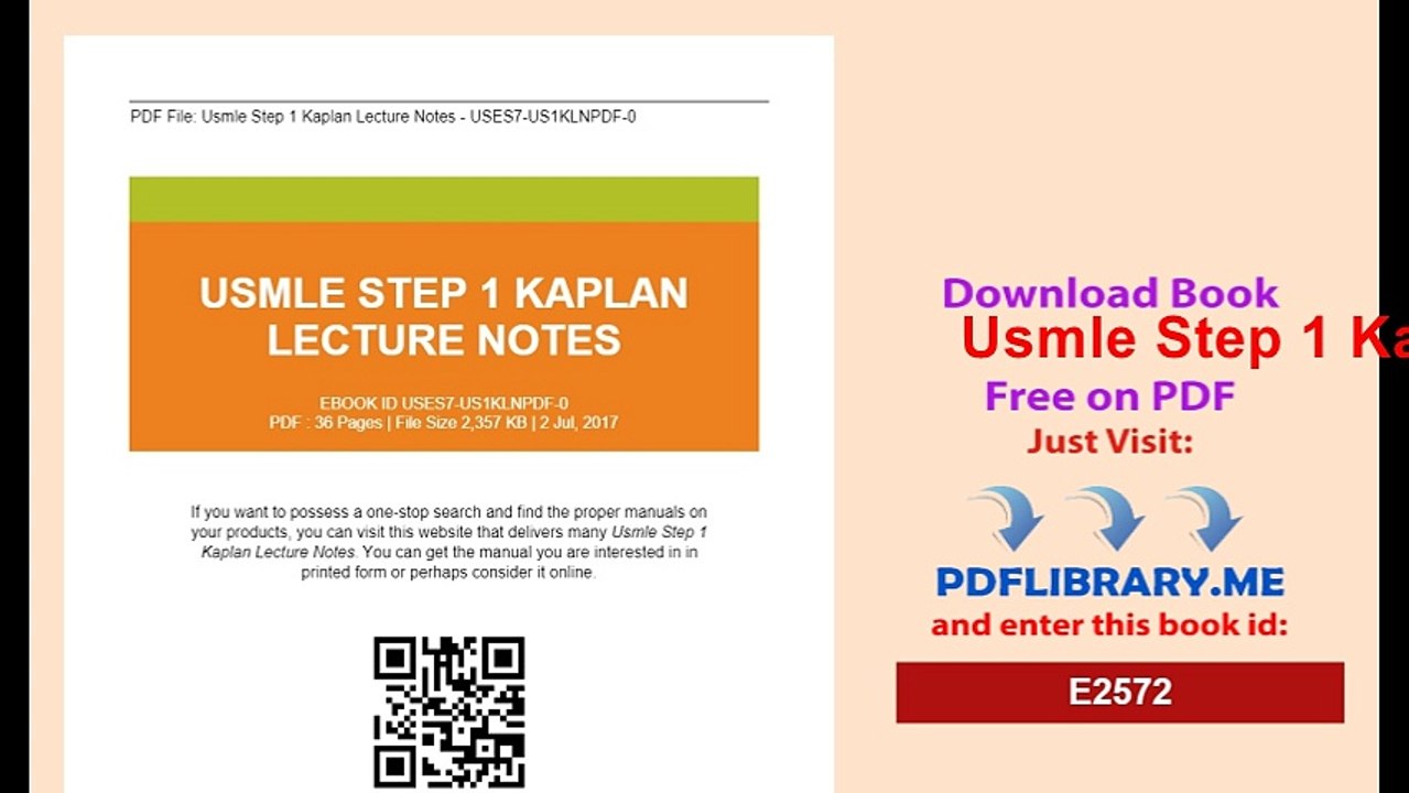 Usmle Step 1 Kaplan  Lecture Notes