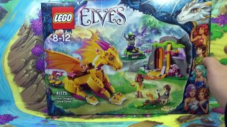 레고 엘프 파이어 드래곤의 용암 동굴 41175 조립 과정 리뷰 LEGO Elves Fire Dragon Lava Cave 노란색 용 장난감