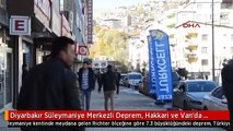 Diyarbakır Süleymaniye Merkezli Deprem, Hakkari ve Van'da Hissedildi