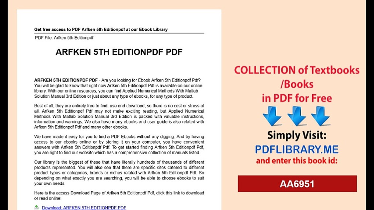 Arfken 5th Editionpdf
