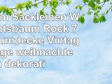 OurWarm Sackleinen Weihnachtsbaum Rock 76cm Baumdecke Vintage vintage weihnachten