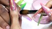 ♡ Black Opal Acrylic Nails + Easy Encapsulated Rose ♡