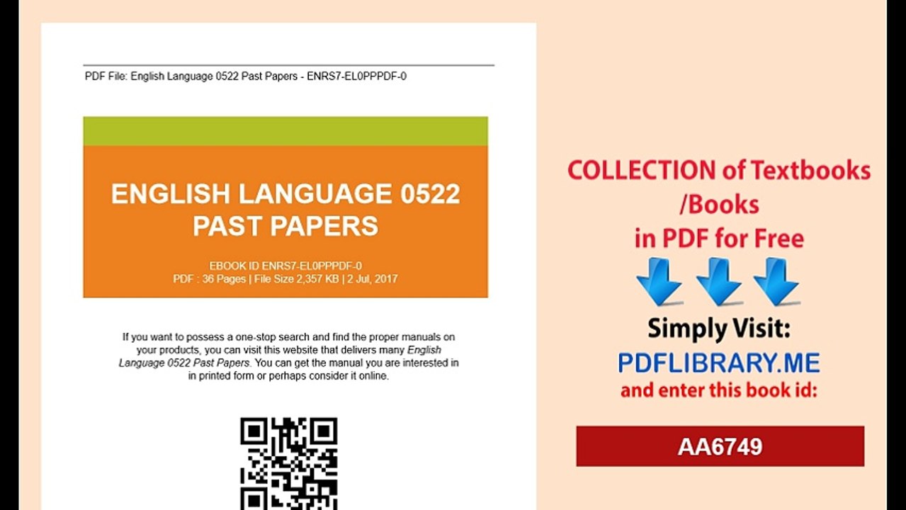 English Language 0522 Past Papers