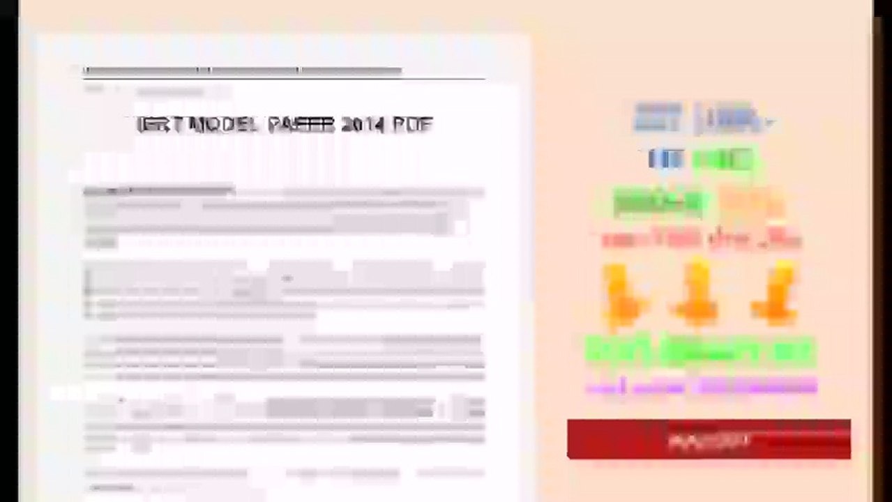 Iert Model Paper 2014