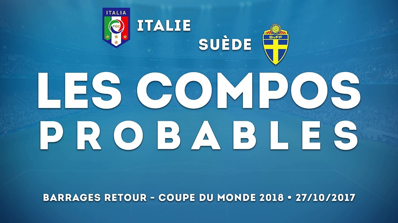 Italie-Suède : les compos probables