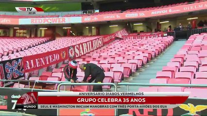 A "rapaziada amiga" Diabos Vermelhos