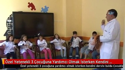 Özel Yetenekli 3 Çocuğuna Yardımcı Olmak İsterken Kendini Derste Buldu