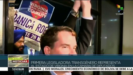 La primera mujer transgénero es electa como legisladora en EE.UU