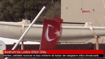 Bodrum'da Lodos Etkili Oldu