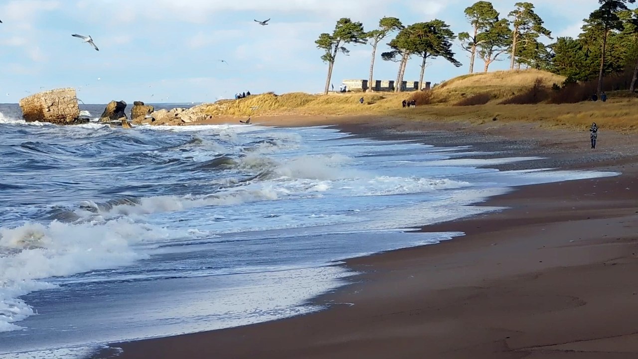 Море в ноябре. Лиепая 2017