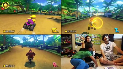 Mario Kart 8 - Family Face Cam Gameplay (Grand Prix & Battle) 50cc & 150cc