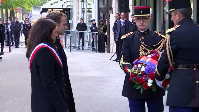 ماكرون يكرم ضحايا اعتداءات 13 تشرين الثاني/نوفمبر 2015