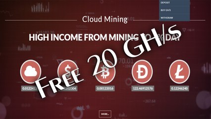 Cloudmy New Bitcoin Mining Site Nov 2th 2017. 20Gh/s Free Sign up Bonus / Income up to 4% per day