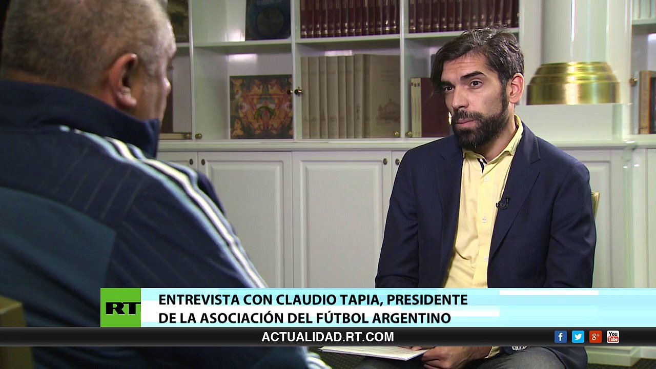 Presidente de la AFA a RT: "En Moscú nos sentimos más cuidados que en nuestra casa"