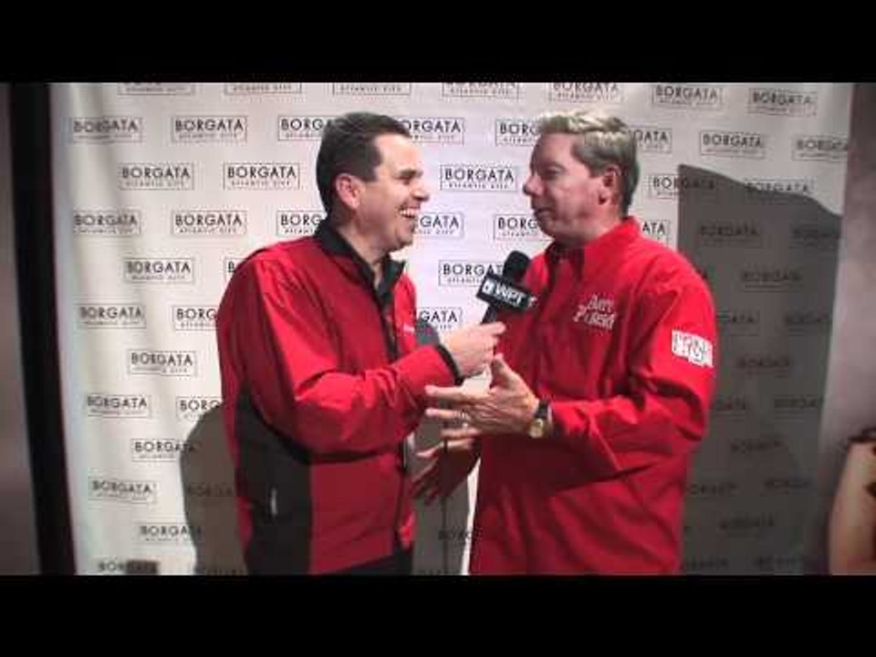 Matt Savage and Mike Sexton at the Borgata Poker Open