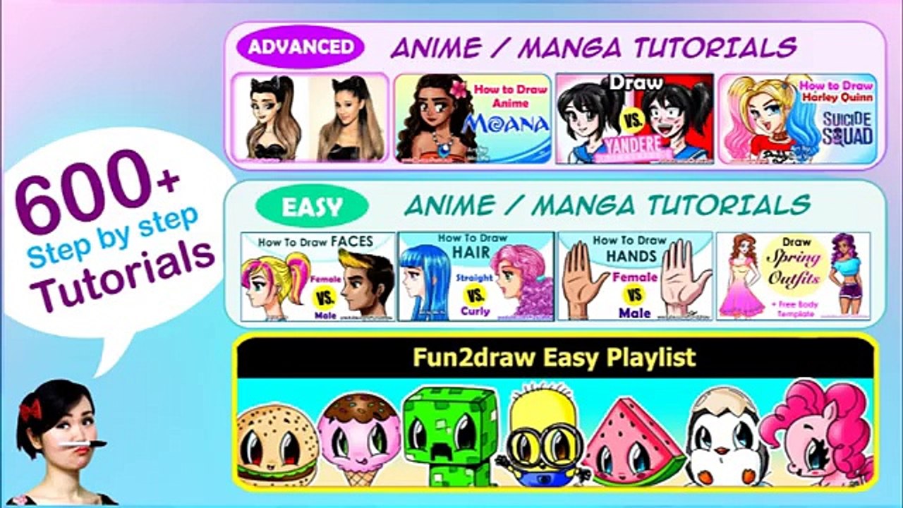 How to Draw a Face | Draw Front vs Side View | Anime, Manga Tutorial | Fun2draw