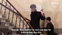 Dublin: Bob Geldof ne veut pas être lié à Aung San Suu Kyi