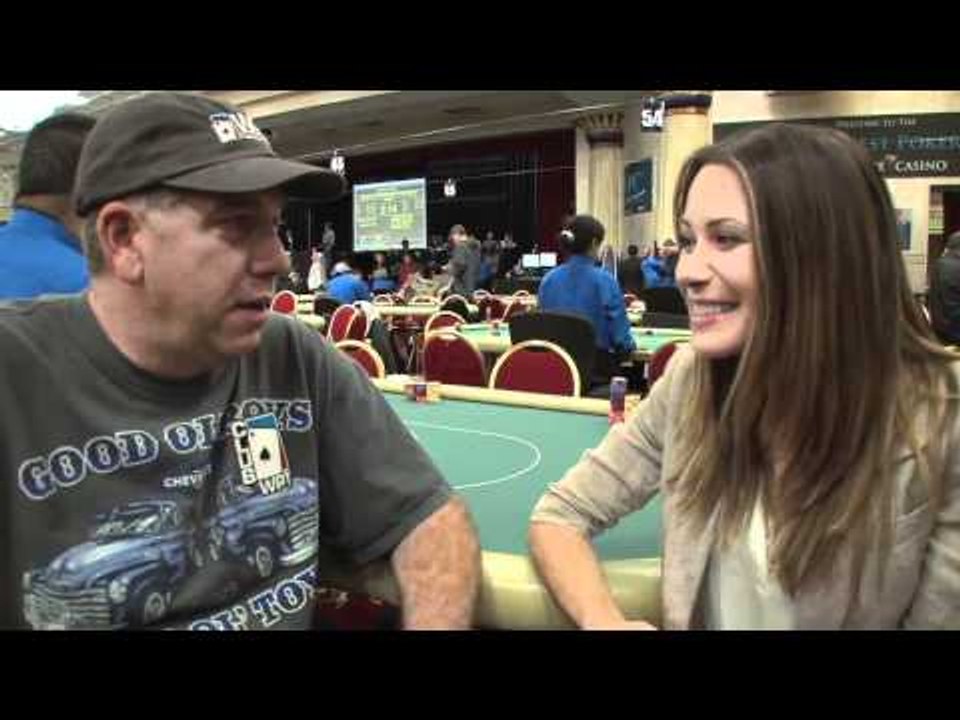 ClubWPT Qualifier Martin Woods on Day 1 of the L.A. Poker Classic