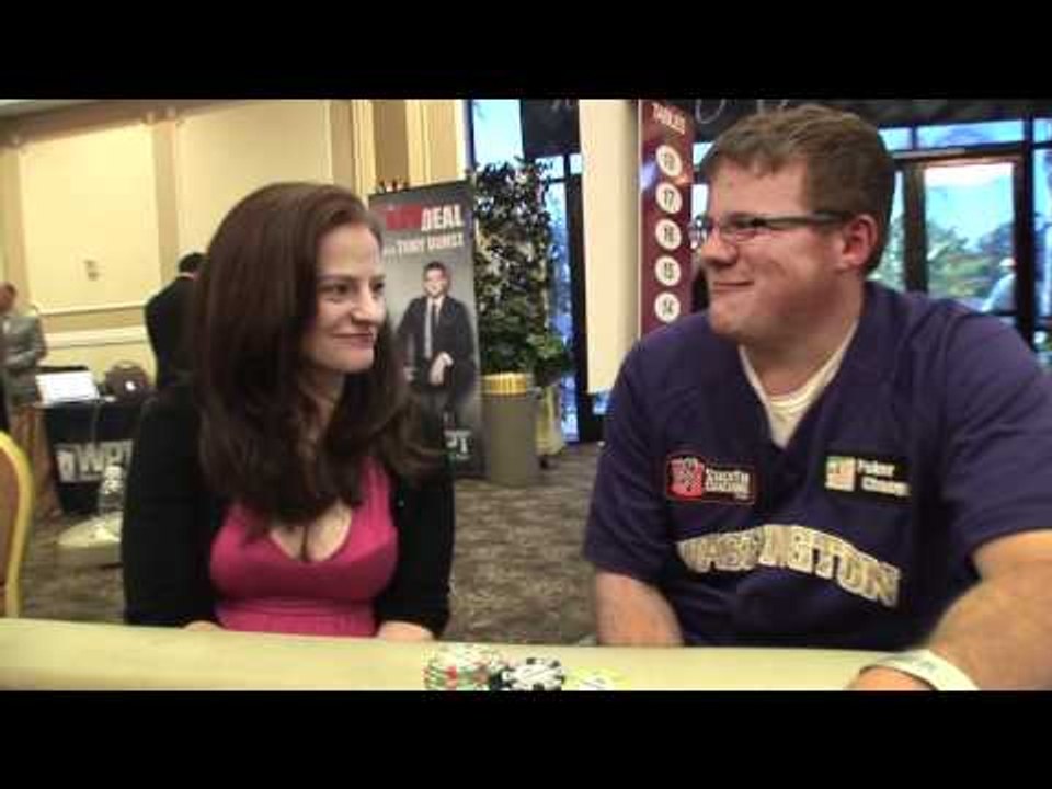 Matt Affleck on Day 1B of the Legends of Poker