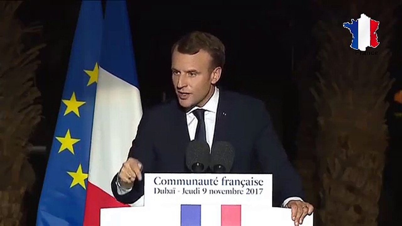 Discours d'Emmanuel Macron devant la communauté française de Dubaï
