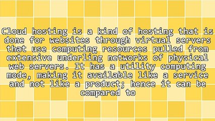 The Advantages Of Cloud Hosting