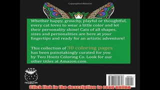 Read Adult Coloring Book: Cats PDF Book