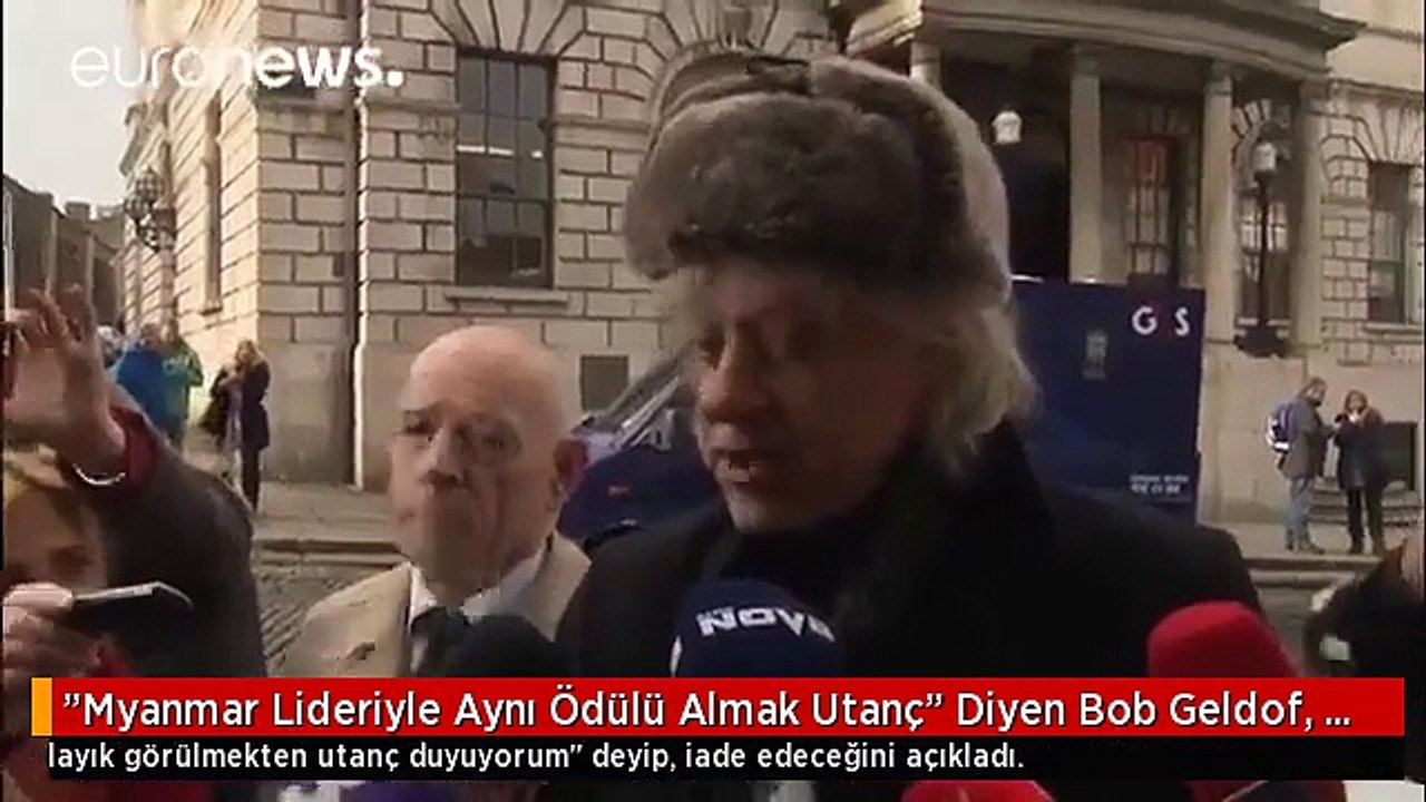 "Myanmar Lideriyle Aynı Ödülü Almak Utanç" Diyen Bob Geldof, Verilen Ödülü İade Edecek