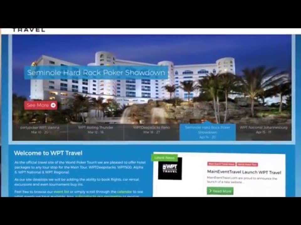 Book Your Next Poker Trip With WPT Travel