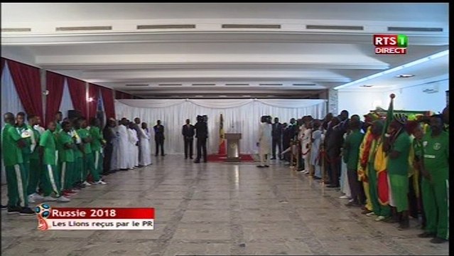 Le Président Macky Sall reçoit les lions du football