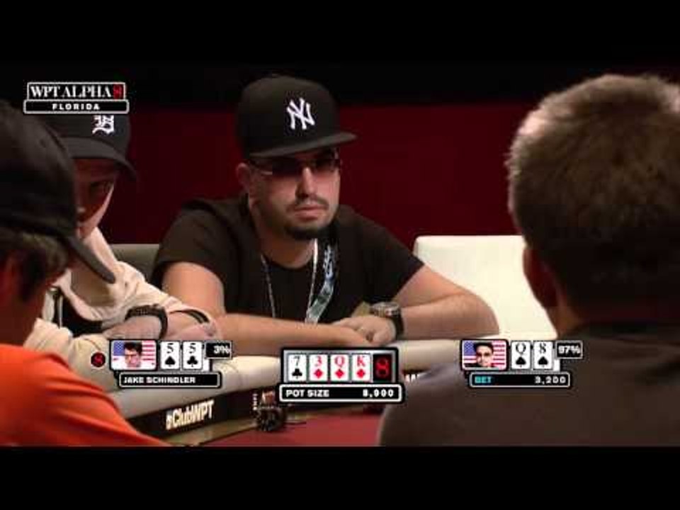 Season 2 WPT Alpha8 Florida: Schindler Tries the Bluff on Kenney