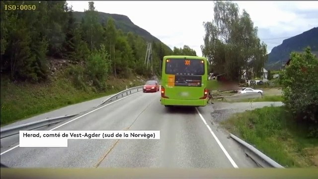 Norvège : un poids lourd évite des écoliers de justesse