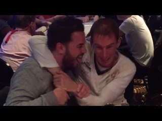 Poker Players Wrestle At the Table!