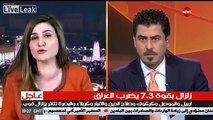 Tremblement terre en Iran filmé en direct pendant une interview à la Télévision !