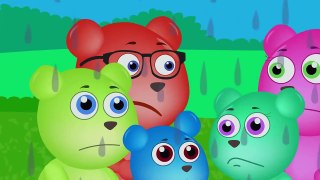 Mega Gummy Bear Weather Management Finger Family Nursery Rhymes for kids Toys Fun