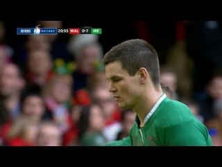 Jonathan Sexton penalty Wales v Ireland Rugby Match 02 Feb 2013