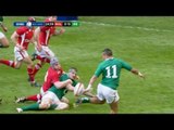 Cian Healy Try Wales v Ireland Rugby Match 02 Feb 2013
