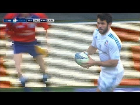 Half Time Highlights Italy v France Rugby Match 03 Feb 2013