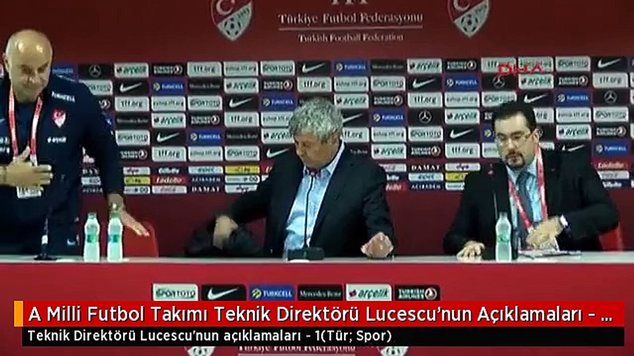 A Milli Futbol Takımı Teknik Direktörü Lucescu'nun Açıklamaları - 1