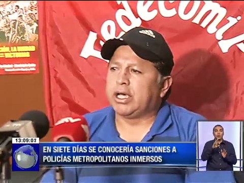 En siete días se conocería sanciones a Policías Metropolitanos inmersos