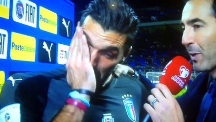 Italia Svezia le Lacrime di Buffon