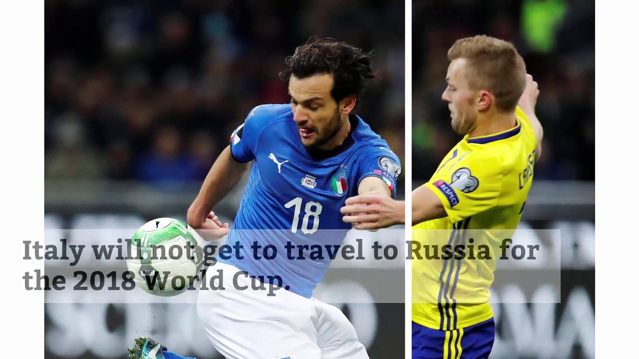 Italy fails to qualify for World Cup for first time since 1958